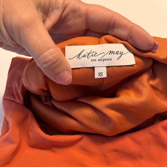 NWT Katie May Amber Cutout Maxi Gown in Rust Sz XS MSRP $250 - Picture 11 of 14